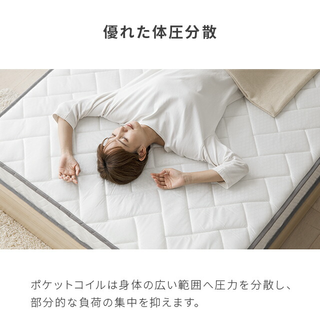 楽天市場】[クーポンで6%OFF] マットレス ポケットコイルマットレス