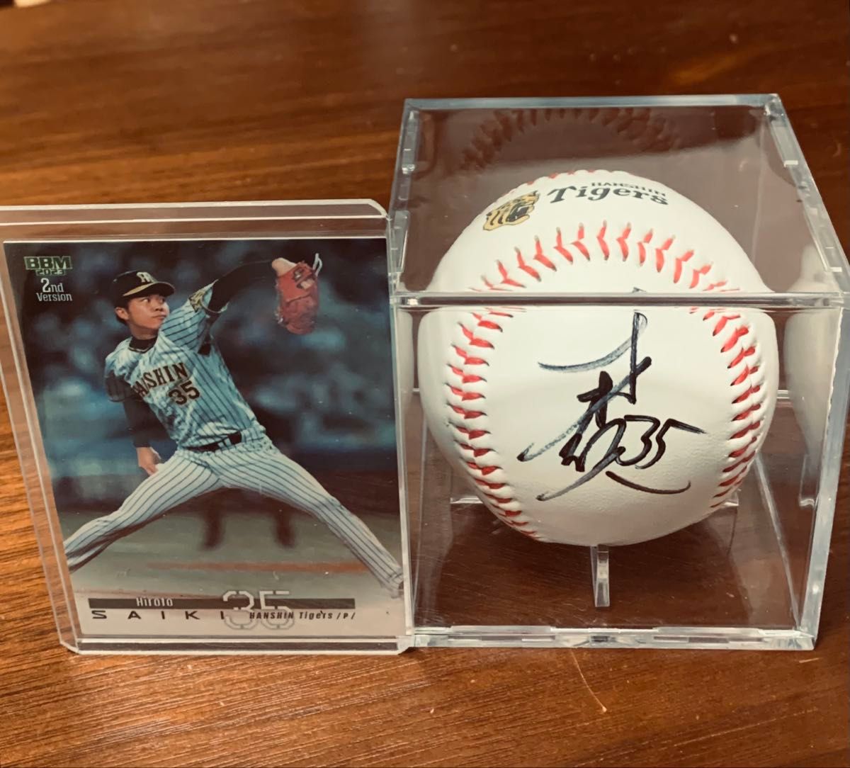 阪神タイガース才木浩人投手直筆サインボール 新品ケース カード付き