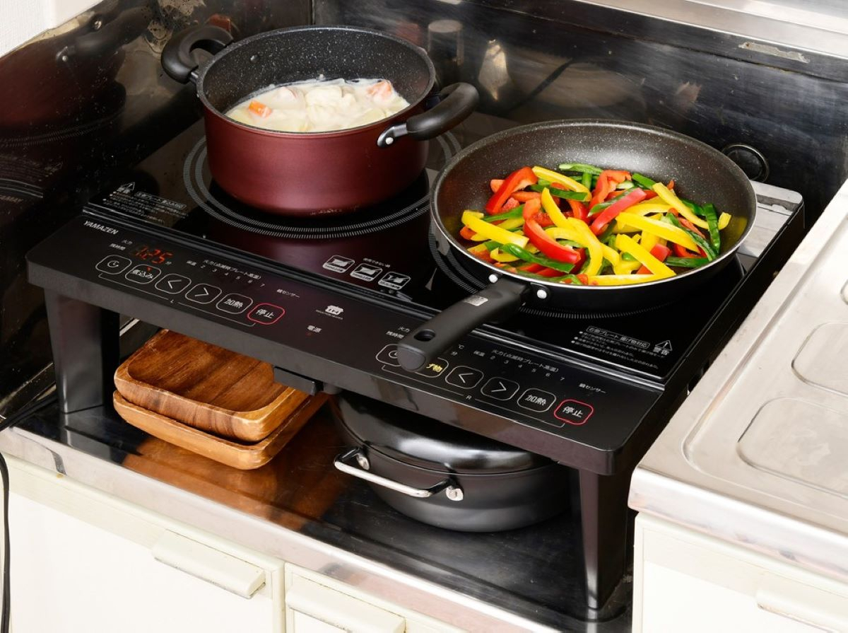 商品情報_2口IHクッキングヒーター（脚付き） | 山善の商品情報サイト