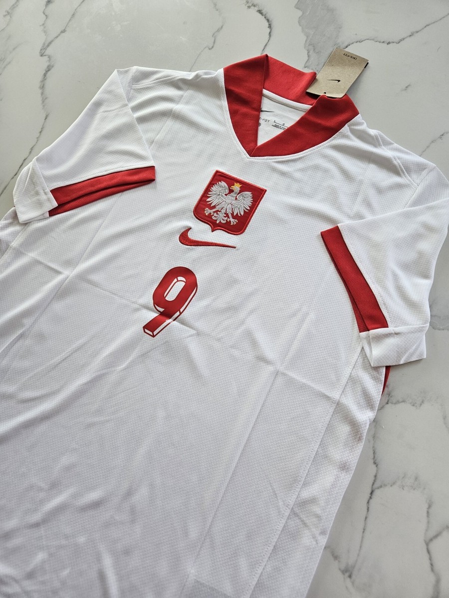 2024 Robert Lewandowski White #9 Poland National Team Mens Large L