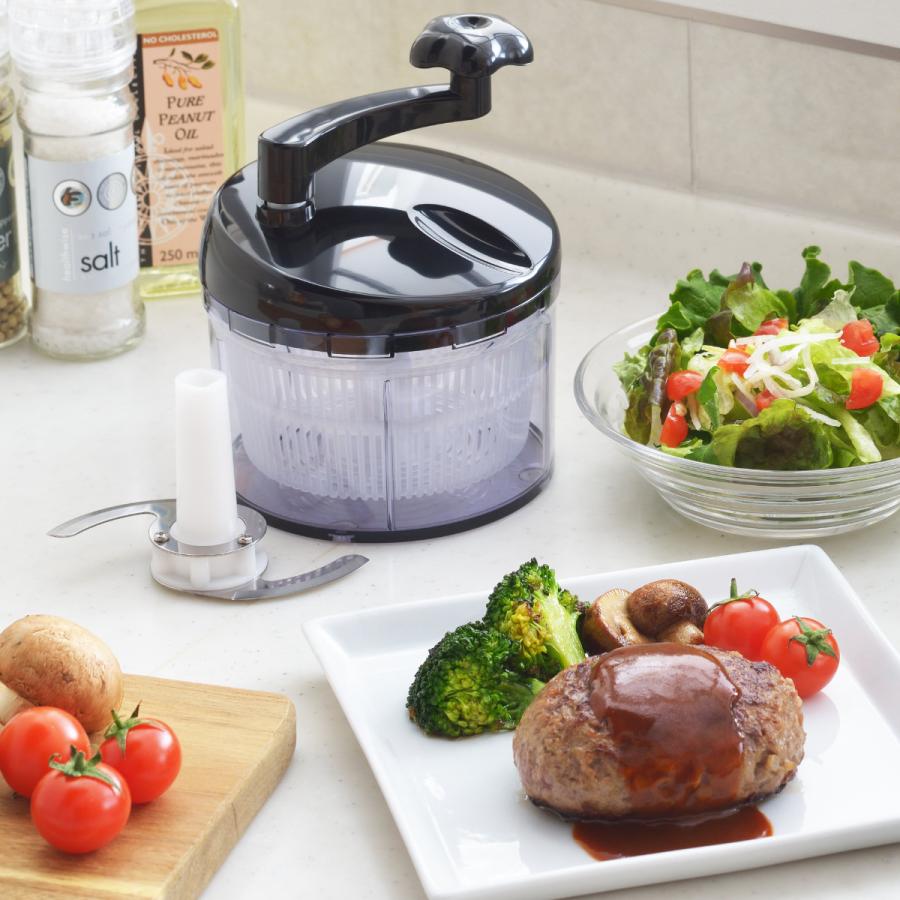 郷技 調理器セット ミニ 水切りチョッパー スライサー 調理スプーン