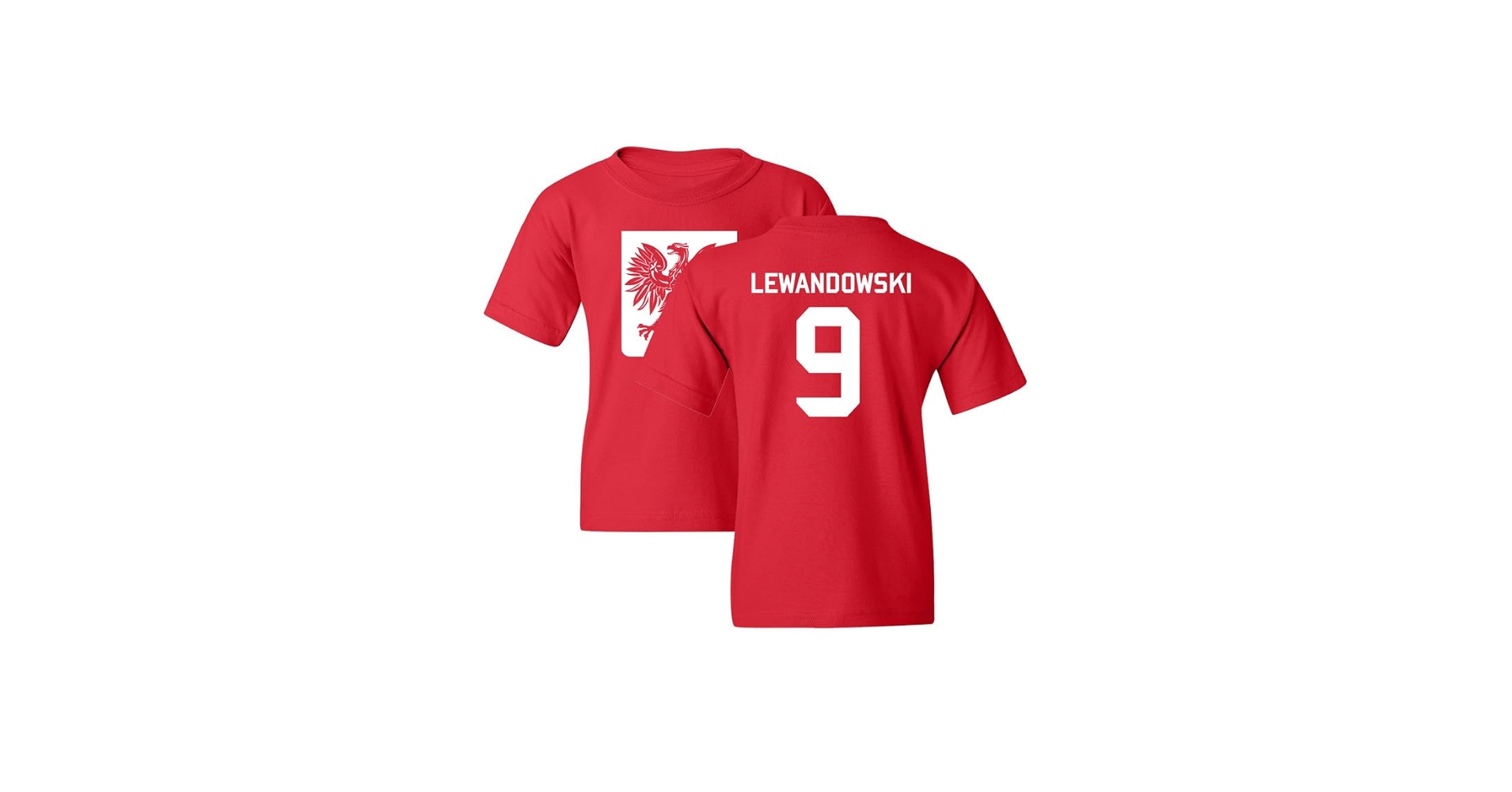 Amazon.com: Poland Soccer Cup Fan - Lewandowski 9 Jersey Style