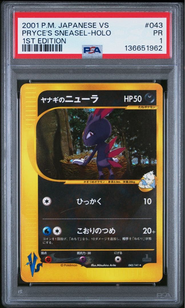 ヤナギのニューラ カードe psa1 PSA10】ヤナギのニューラ(R){悪}〈043/141〉[VS]*1ED – 晴れる屋2