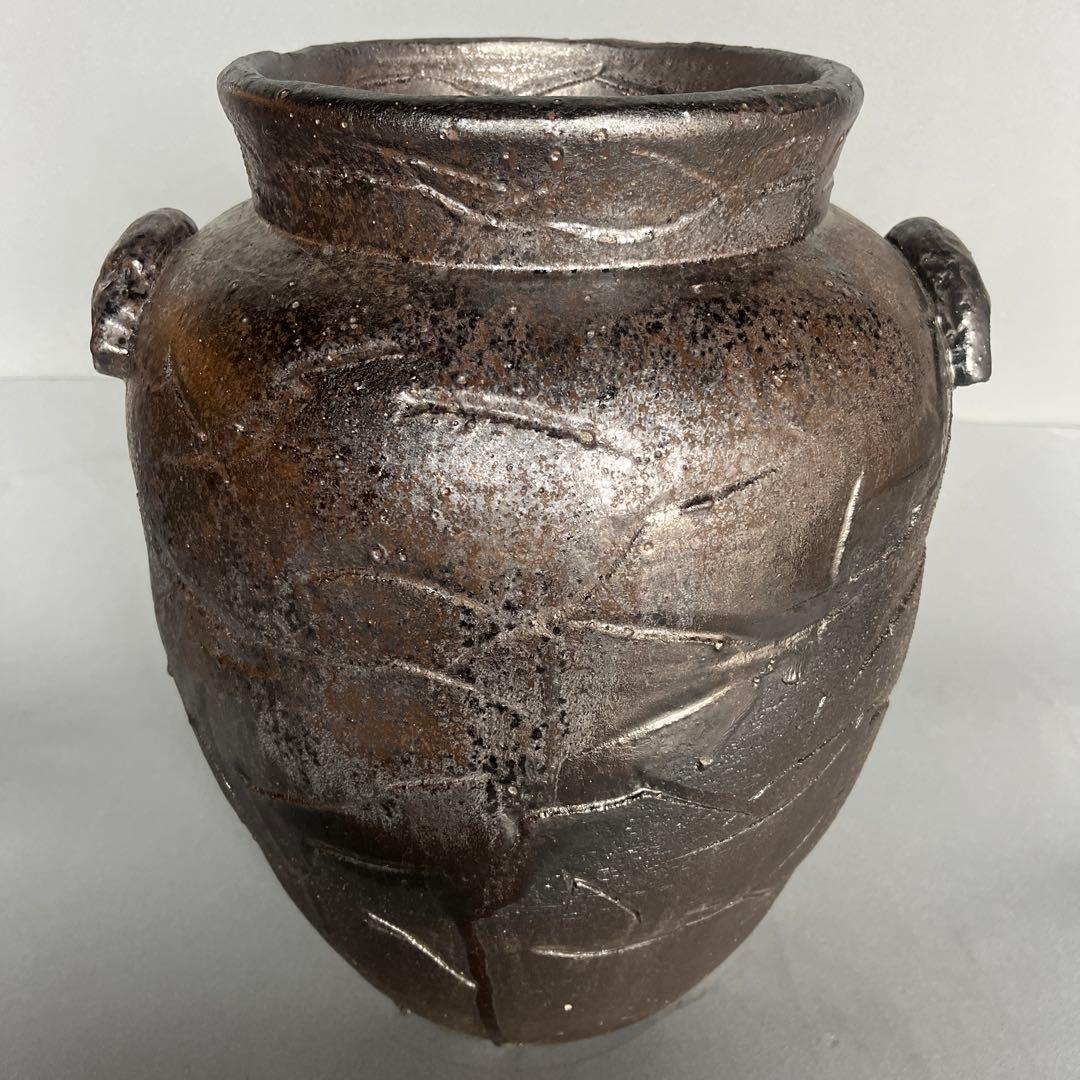 信楽焼傘立て  金彩壺 高さ43cm 傘立て 陶器 おしゃれ 信楽焼 かさたて 和風 傘入れ モダン 玄関 新築